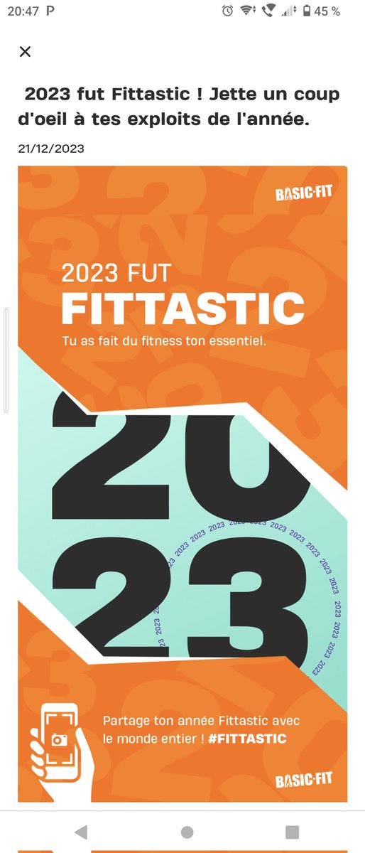 Davibasteni's tweet photo. Mon année 2023 💪 @BasicFitFr #fittastic et on continue en 2024 😁💪 https://t.co/2P5j40hmJw