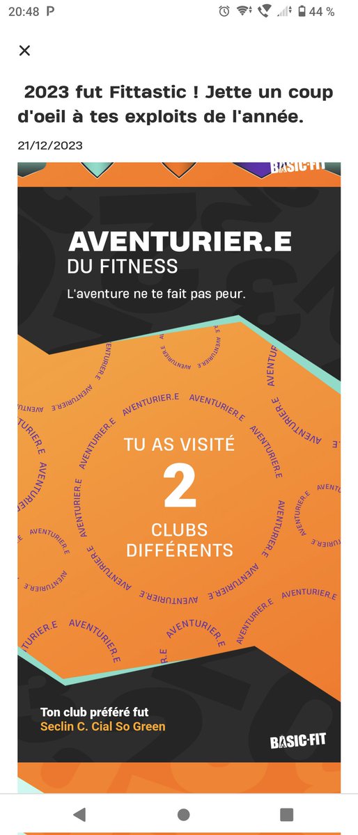Davibasteni's tweet photo. Mon année 2023 💪 @BasicFitFr #fittastic et on continue en 2024 😁💪 https://t.co/2P5j40hmJw