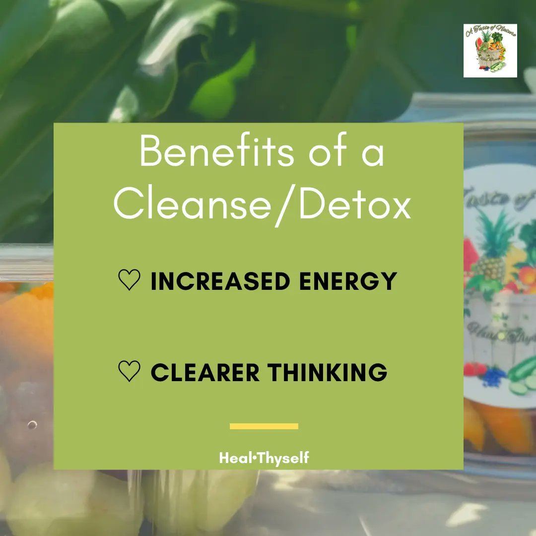 10 Benefits of a Cleanse/Detox #HealThyself (A thread):