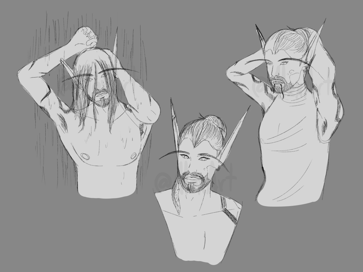 Leo, Leo and Leo 😊

#Sketch #Portait #OC #Warcraft #WarcraftArt  #Sindorei