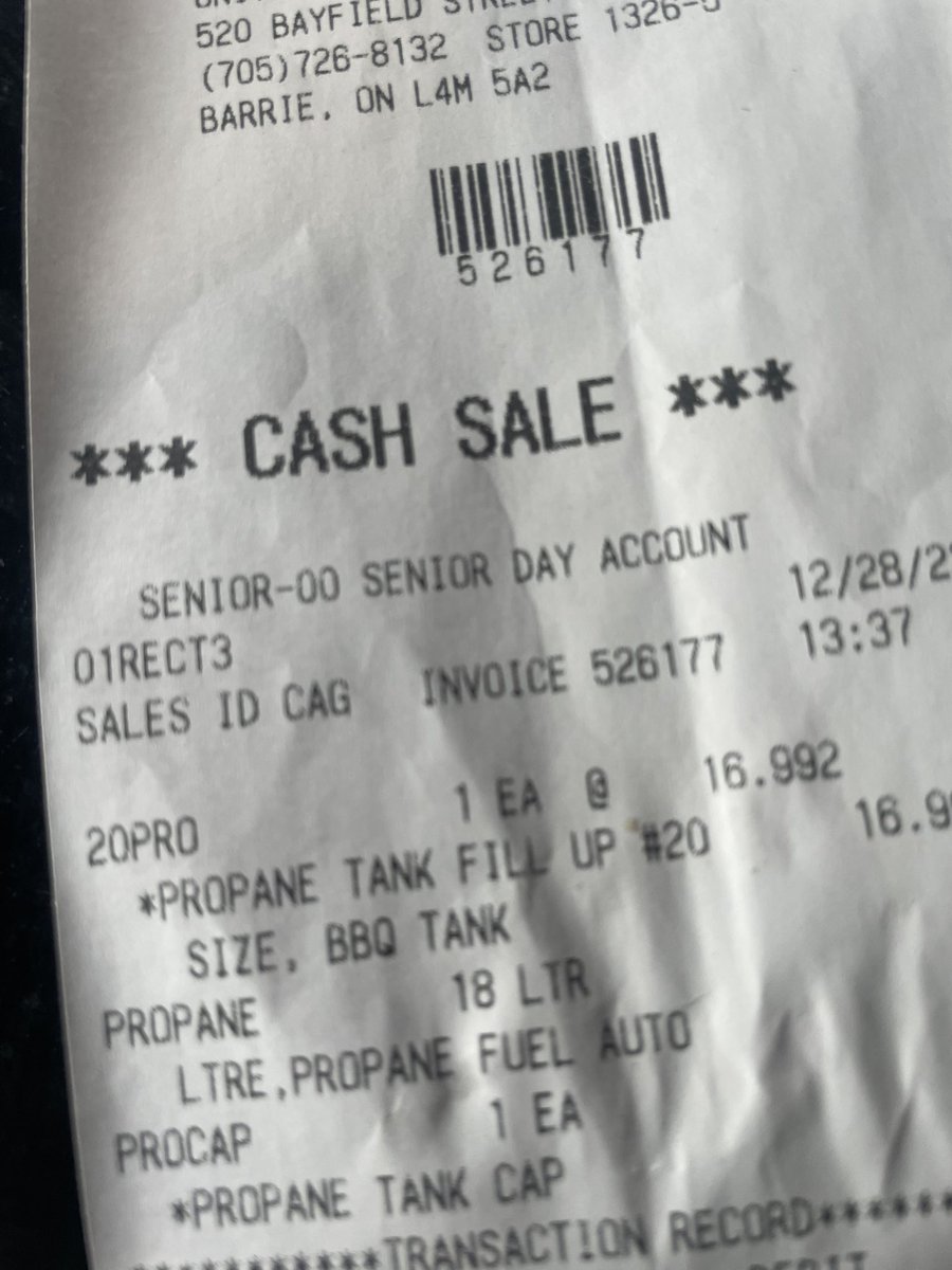 Dohboy6969's tweet image. Went to re-fill my bbq propane today at Home Hardware…unprompted the sales lady matter of factly says..oh it’s Thursday…you get the seniors discount 👀…didn’t even ask for ID…sure I turned 55 a few months ago…but still a shocker 🤦🏻‍♂️🤣😂🍻#FirstTimeForEverything #OldTimer