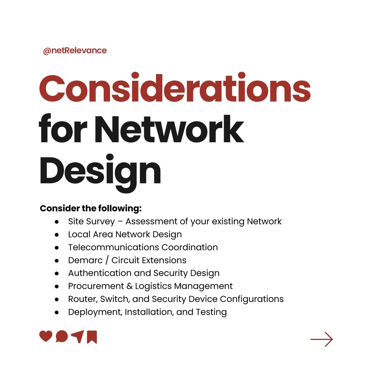 netrelevance's tweet photo. From expert network cabling services to comprehensive technology solutions and meticulous procurement and logistics management, we've got your IT infrastructure covered. https://t.co/Vj2a0aWc52