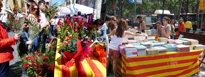 📚🌹 Celebrate Saint George's Day in Barcelona 2024! Immerse yourself in the Sant Jordi festival with books, roses, and cultural festivities. 📖 #321Barcelona.com #LoveBCN