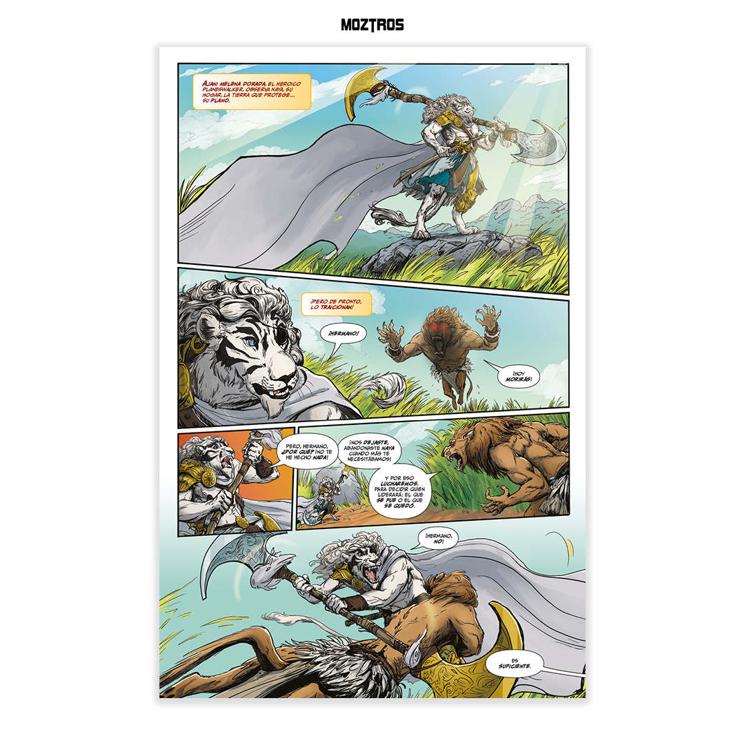 EsMoztros's tweet photo. 💡 Nuevo Comic - MAGIC - ALMA Y PIEDRA
📆 Llegada el: 25 de Enero.
AJANI MELENA DORADA Y NAHIRI LA LITOMANTE, DOS DE LOS PLANESWALKERS FAVORITOS DE LOS FANÁTICOS, EN NUEVAS AVENTURAS INÉDITAS QUE EXPLORAN Y EXPANDEN AÚN MÁS EL UNIVERSO MAGIC!
#moztros #magic #comicmagic https://t.co/kNkNBFy5GK