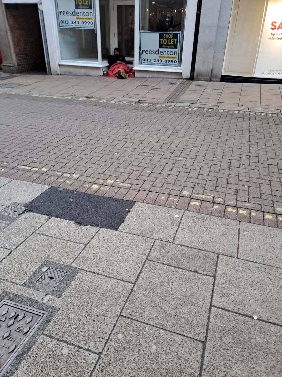 A first today.....in York.....was about to drop this bloke a few quid #sleepingrough until I got upto him & saw his canada goose ! Just couldn't do it then....
