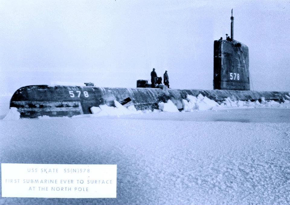 PacificSubs's tweet photo. #ThrowbackThursday (1959): USS Skate (SSN-578) became the first sub to surface at the North Pole in 1959. 
#Submarines #USSSkate
📷NHHC Photograph Collection, L-File, Ships https://t.co/QPTudKM0mJ