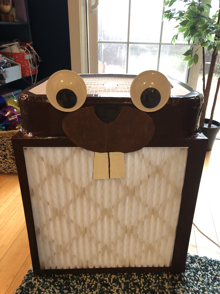 There are a lot of viruses going around right now. These air purifiers are super easy to make and really effective at cleaning the air! Add one to your home, office or school if you can! Add giant eyeballs to make it cute! #cleantheair #CorsiRosenthalBox