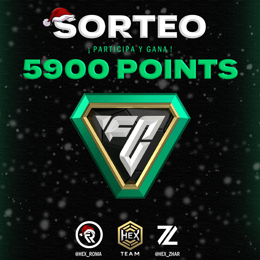 HexTeamDesign's tweet photo. ¡ SORTEO NAVIDEÑO ! 🎅❄️

5900 FIFA POINTS EN TU CUENTA. 🥂

Requisitos:

- Follow @HexTeamDesign, @HEX_Roma y @HEX_Zhar
- DARLE RT A ESTE POST.

Ganador se anuncia el 7 de Enero de 2024.☃️

¡ BUENA SUERTE A TODOS Y FELIZ AÑO NUEVO! 🥂 https://t.co/IphHrRFLdv