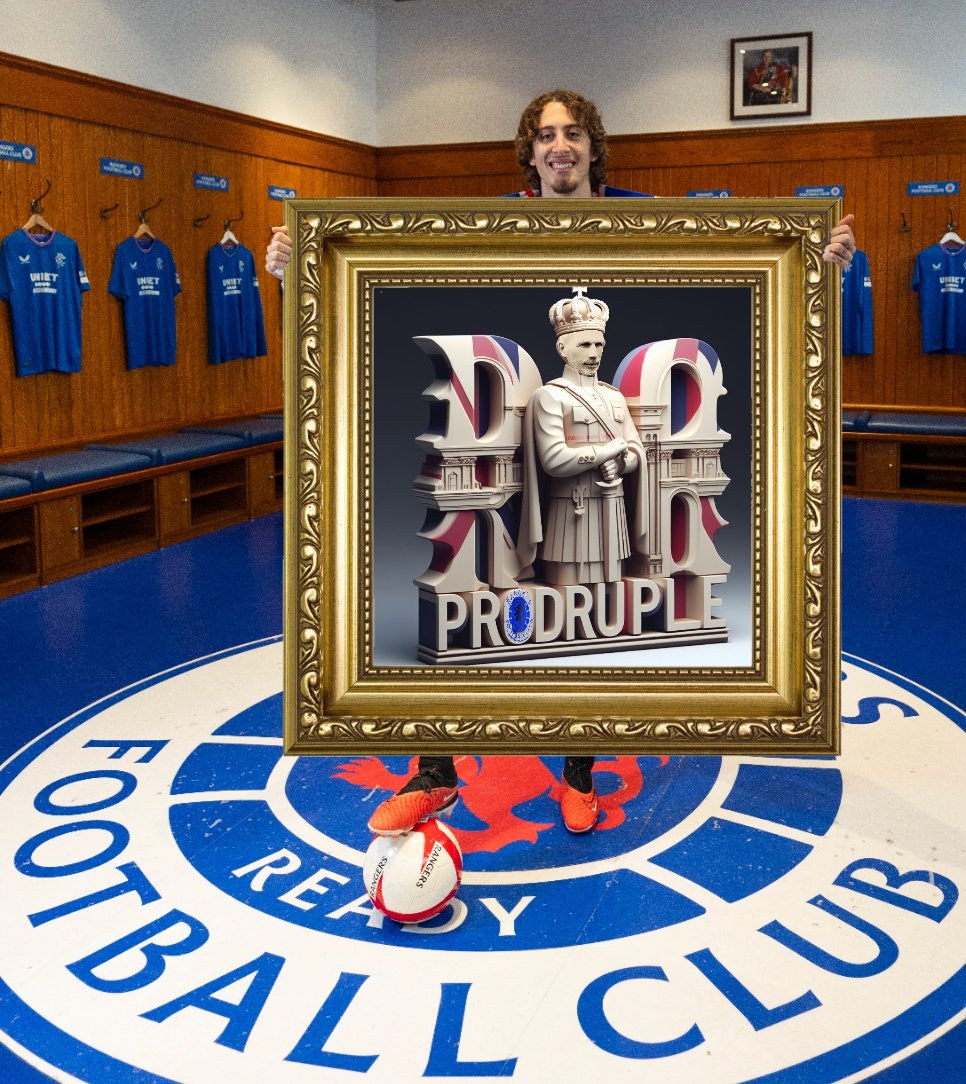 DelSouness's tweet photo. @Silva_Fabio @RangersFC Welcome to the Party, pal 🔴⚪️🔵 https://t.co/BCUfvmCf6c