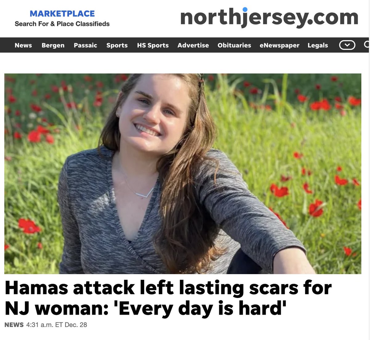 mtracey's tweet photo. This "NJ woman" moved to Israel, joined the military, worked in the IDF social media unit, and was living on a soldier commune. But to the casual headline reader, just an unsuspecting "NJ woman" https://t.co/JzLwEyGI17