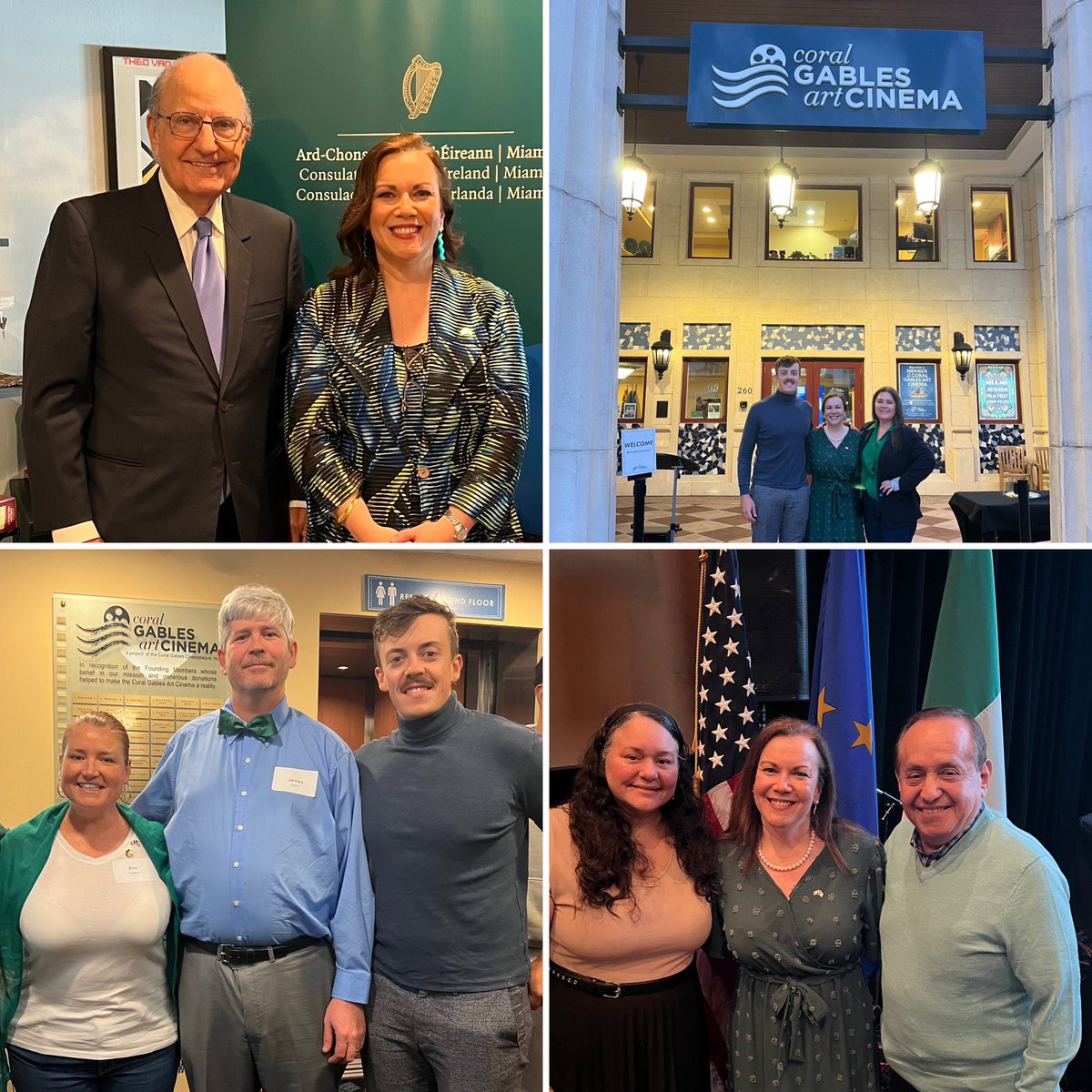 IrelandCGMiami's tweet photo. To mark 25 years since the 1998 #GoodFridayAgreement, the Consulate screened the powerful &amp; poignant #LostLives documentary commemorating victims of The Troubles. 

CG Kavanagh had the privilege of interviewing the incredible Sen. #GeorgeMitchell as part of the event. 

#GFA25 🕊️ https://t.co/EmfvNHScmc