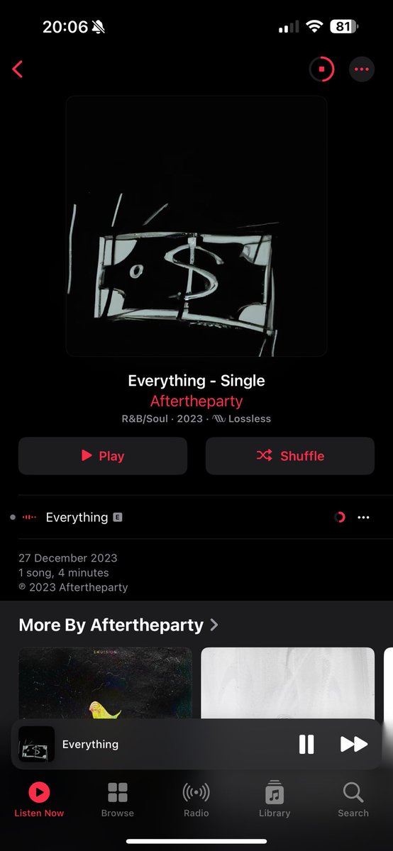 My favourite is back 🫶🏼 @afterthepartyap now on @AppleMusic #everything