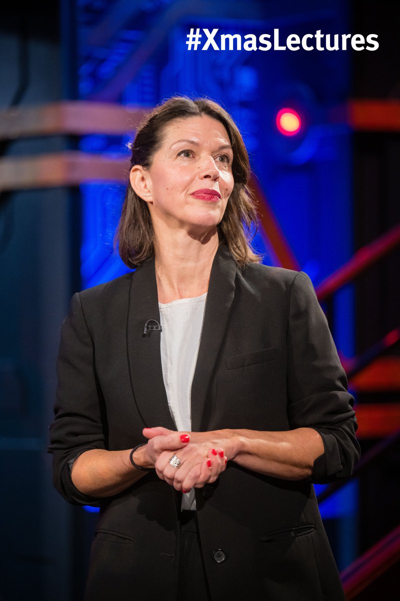 @ElkeSchwarz of @QMUL joins us now, talking about the use of AI in warfare. Flash Wars are one of the biggest areas of concern in warfare – AI escalating things until we reach a point of war without humans having the opportunity to intervene. 📷: Paul Wilkinson #XmasLectures