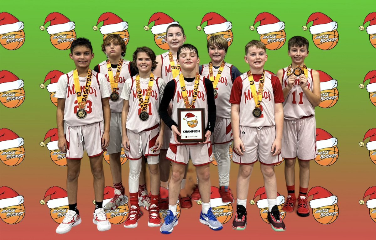 JINGLE BUCKET 🏅 
5th Grade Boys B Champs: Mentor! <a href="/mentorbball/">Mentor Basketball</a> <a href="/MentorAthletics/">MentorAthletics</a>