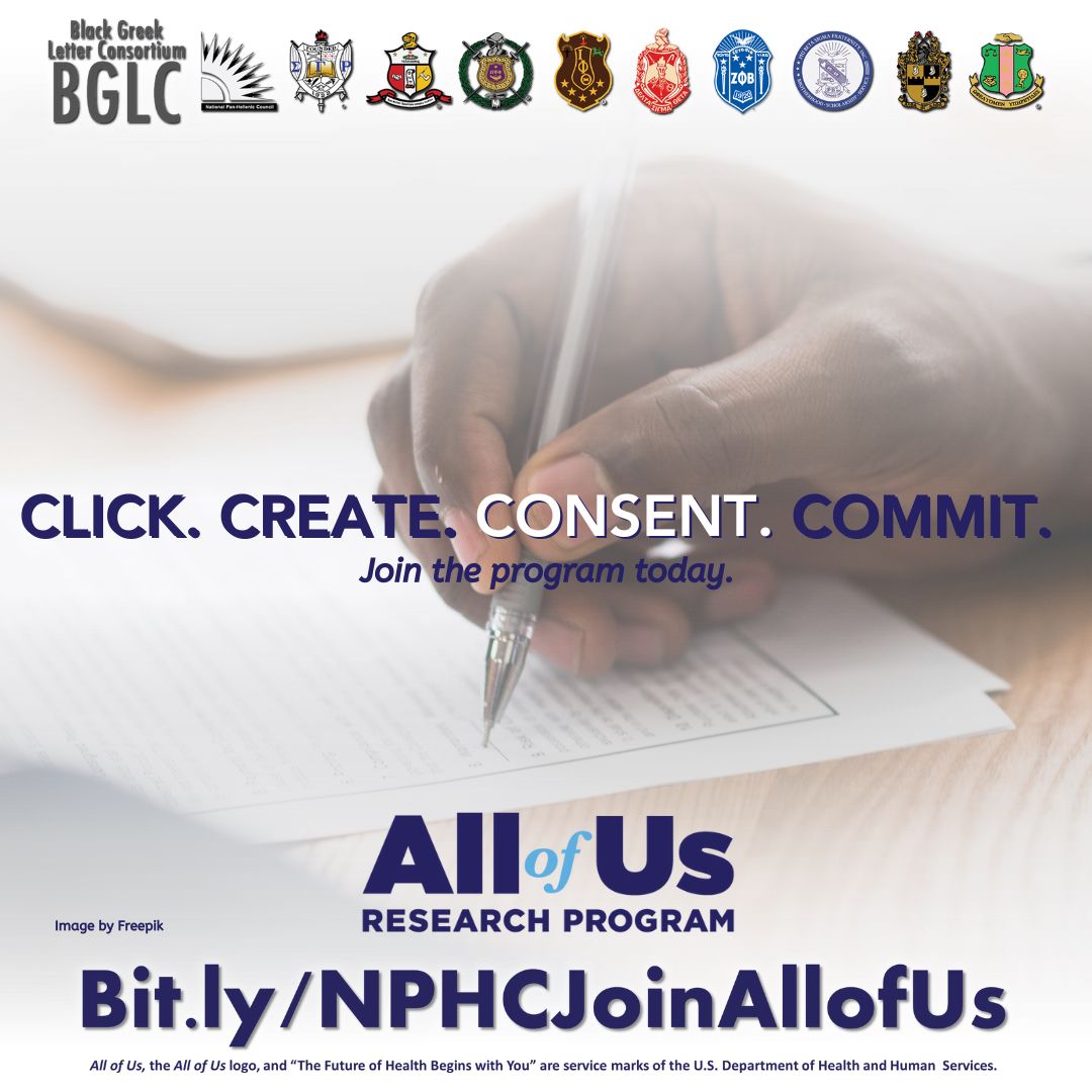 apa1906NETwork's tweet photo. The All of Us Research Program needs YOU to help make change possible. Consent to being part of that change. Learn more about the All of Us Research Program today at https://t.co/a7V51C2vGJ
#joinallofus #bglc #apa1906network #medicalresearch #clickcreateconnectcommit https://t.co/gyQUaozbKI