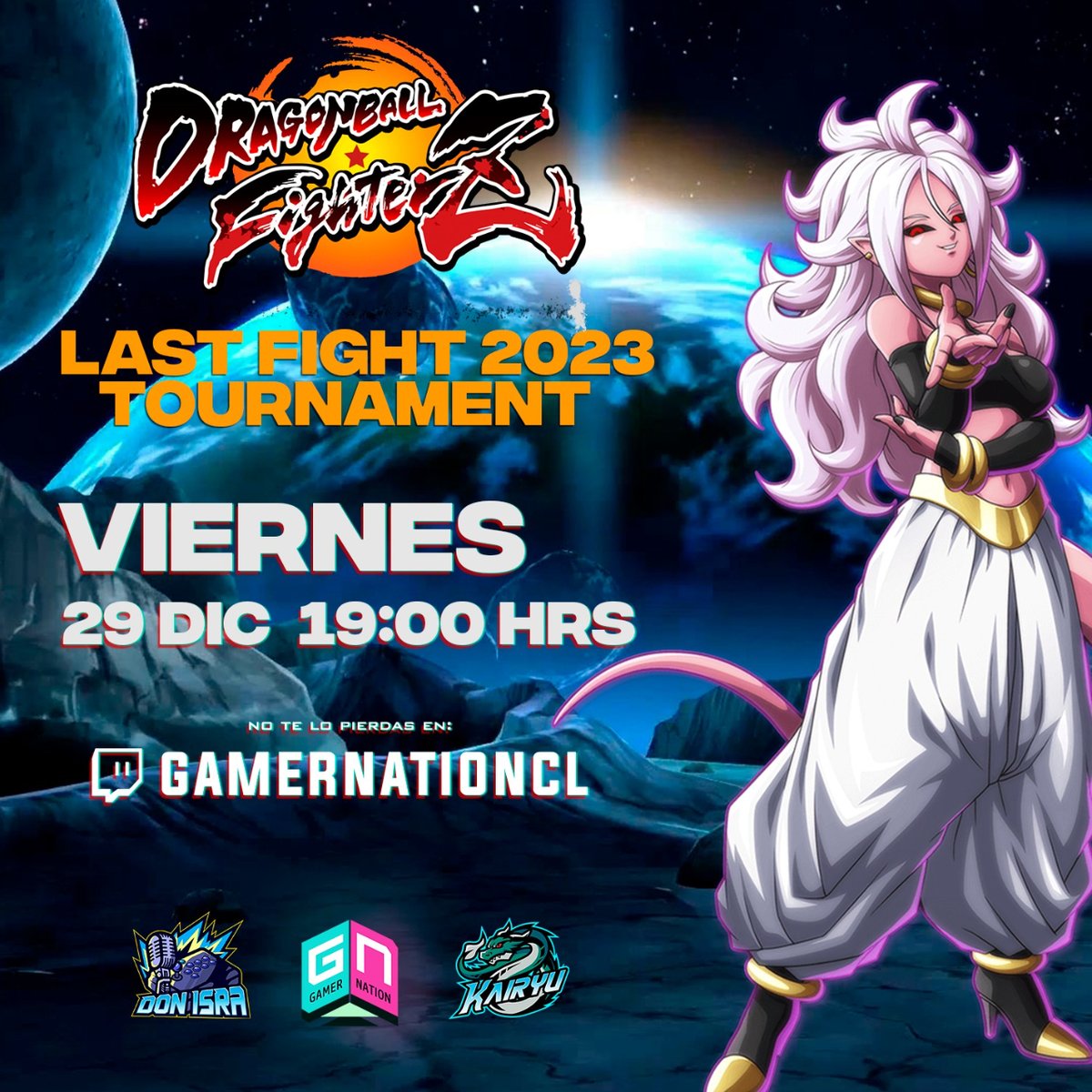 🟠 Mañana tendremos torneo de fin de año del buen Gokun, inscripciones abiertas para 🇨🇱 en challonge.com/es/tournaments…
Para recibir este 2024, premio 1er lugar de $24.000 pesos🎇🎇🎇
Viernes 29 de dic. desde las 19 horas, no se queden fuera y participen de este último torneo 2023!!!