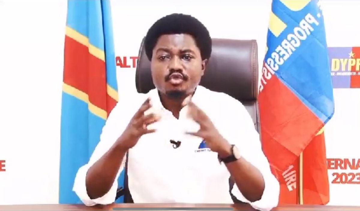 VoiceOfCongo's tweet photo. 🇨🇩🗳️ Le candidat à l’élection présidentielle, Constant Mutamba félicite Félix Tshisekedi pour sa “réélection” :

« Avec plus de 10 millions de voix issus des résultats partiels, nous ne pourrons plus rattraper notre challenger Tshisekedi. Ainsi, je le  félicite pour sa brillante réélection et lui souhaite plein succès pour son 2ème quinquennat. Vive la démocratie! »