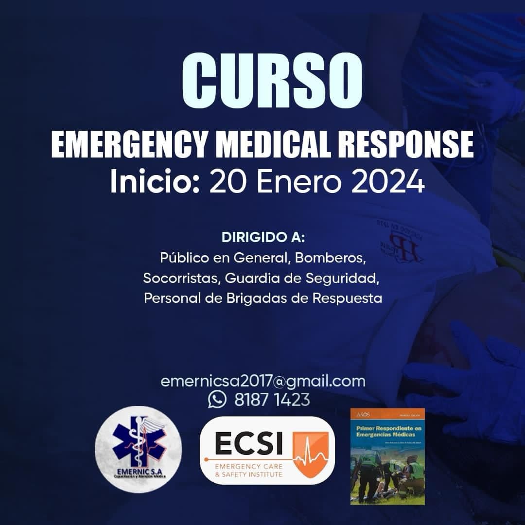 EmernicSA's tweet photo. No dejes pasar esta oportunidad única de adentrarte en el fascinante mundo de la atención prehospitalaria. Aprovecha la posibilidad de adquirir conocimientos esenciales, habilidades prácticas y formarte como un profesional capacitado.

📅 Inicio: 20 de Enero. https://t.co/hQvNuVAXKs