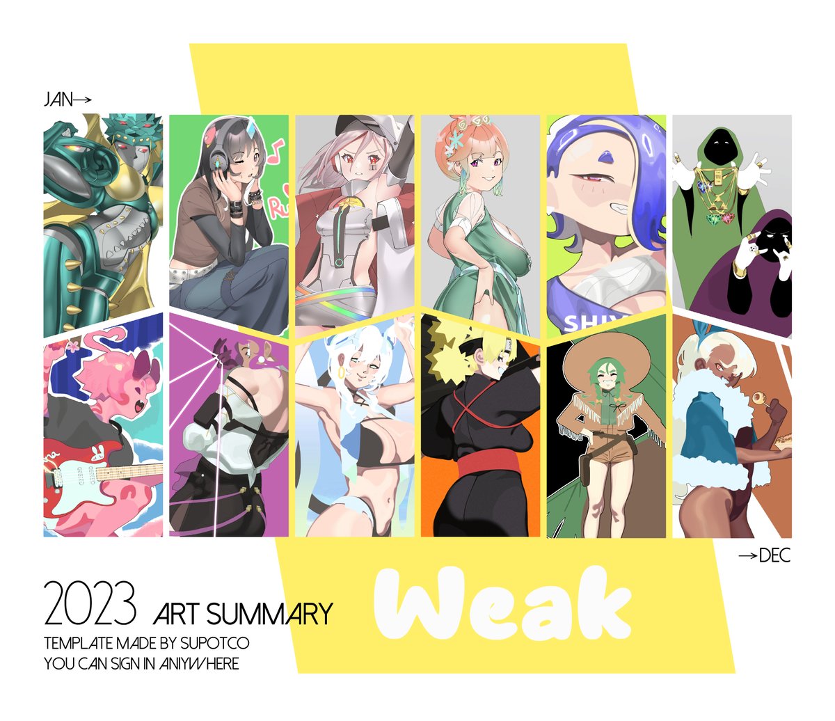 2023 Art summary
this year felt so long
Template by supotco