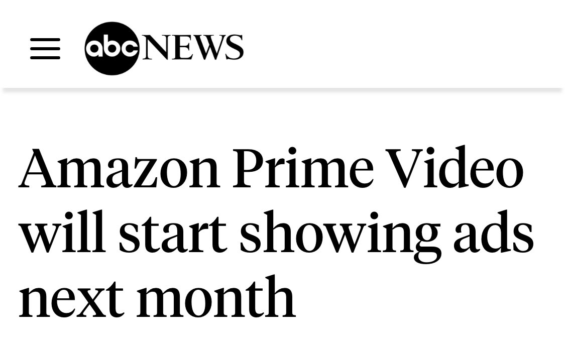 Prime Video will start showing ads next month - ABC News