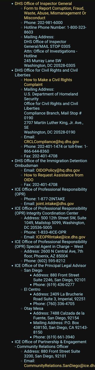 border-aid.github.io/help-out.html#… new border aid website section: every single way you can contact CBP, ICE, and DHS to complain about conditions in open air detention sites and demand humane treatment of migrants