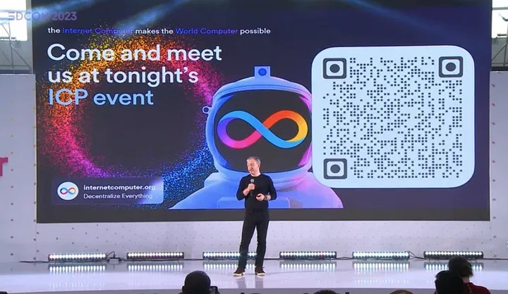 Curious about the future of decentralized computing? 

@dominic_w shared insights at EDCON2023, discussing the integration of #Ethereum with the #InternetComputer. 🌐

📰 Find out more on @nuancedapp : nuance.xyz/aysekulabas/45…