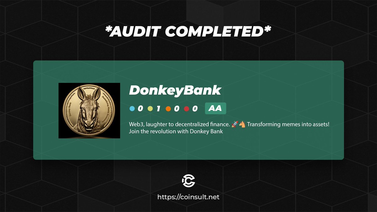 Coinsult - Audits & Development tweet media
