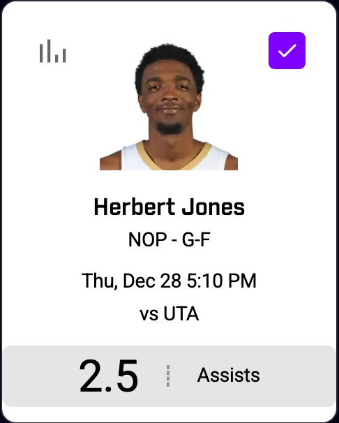 KoreanManBets's tweet photo. Lets continue this hot streak!🔥

Record so far: 84% (21-4)
💕Today's POTD: 💕
Herbert Jones under 2.5 Assists

Reasoning: yeaaaaa mmmm mmm yeaaaa~
#NFL  #NBA #GamblingTwitter #DFS #PlayerProps #POTD #SportsGambling #underdog #leagueoflegends https://t.co/zSeTyBF9oi