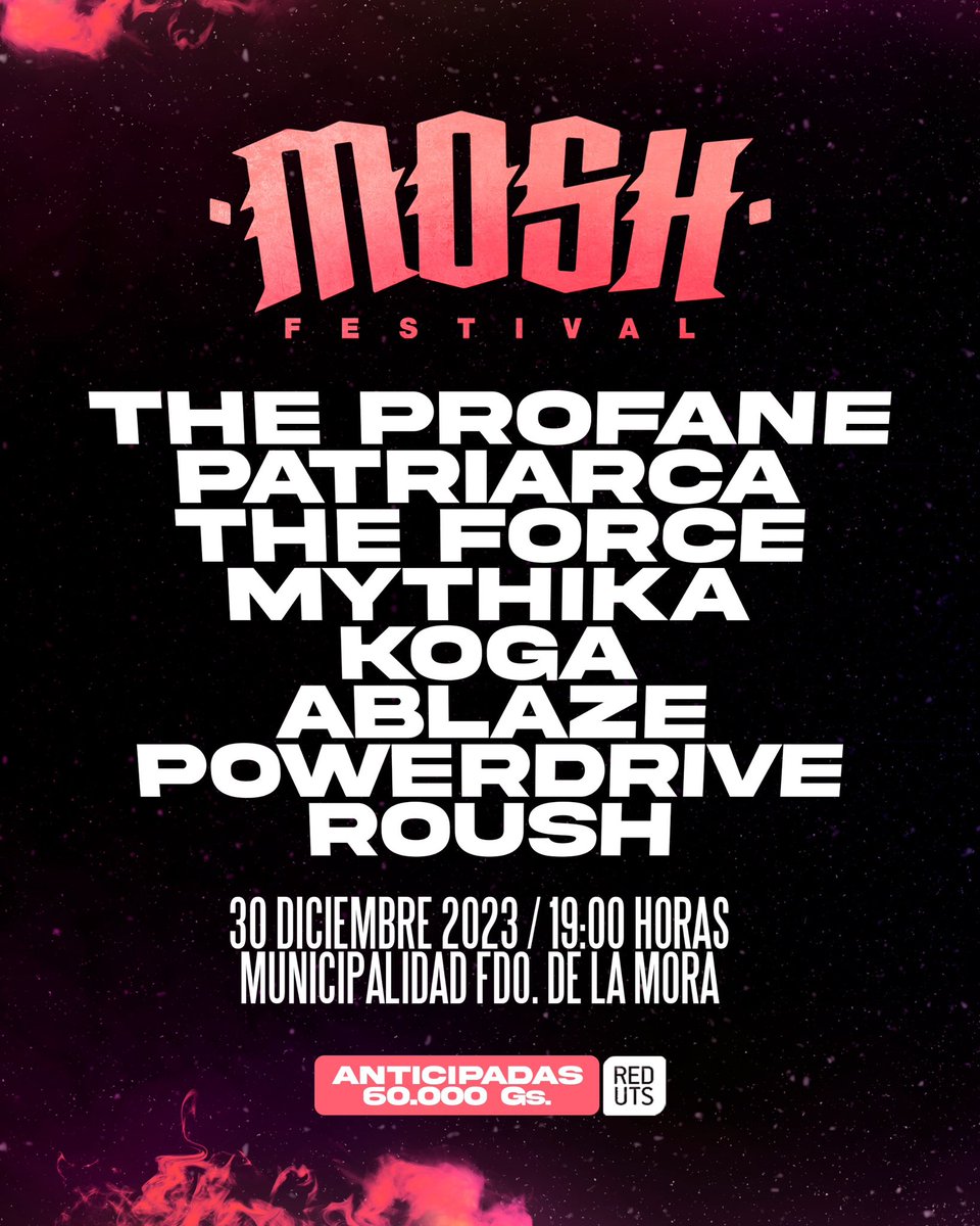 mythika_py's tweet image. Este Sabado!! el Heavy Metal Nacional esta de Fiesta!! este 30 de Dic en la Munic. de Fdo de la Mora!
Entradas en @RedUTS_Py
