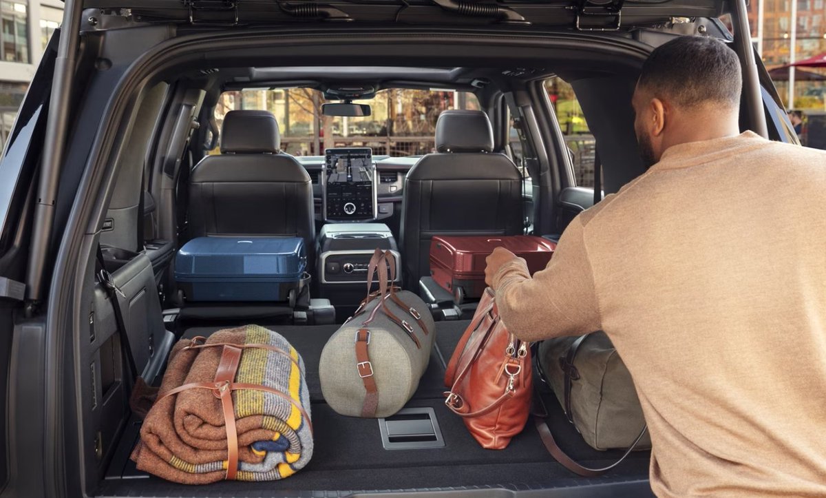 Embark on your next adventure with the all-new 2024 Ford Expedition®! 

You'll have plenty of cargo space to bring all your belongings along for the ride. Load it up and let this ride take care of transporting your larger items effortlessly from A to B. 🚗💨