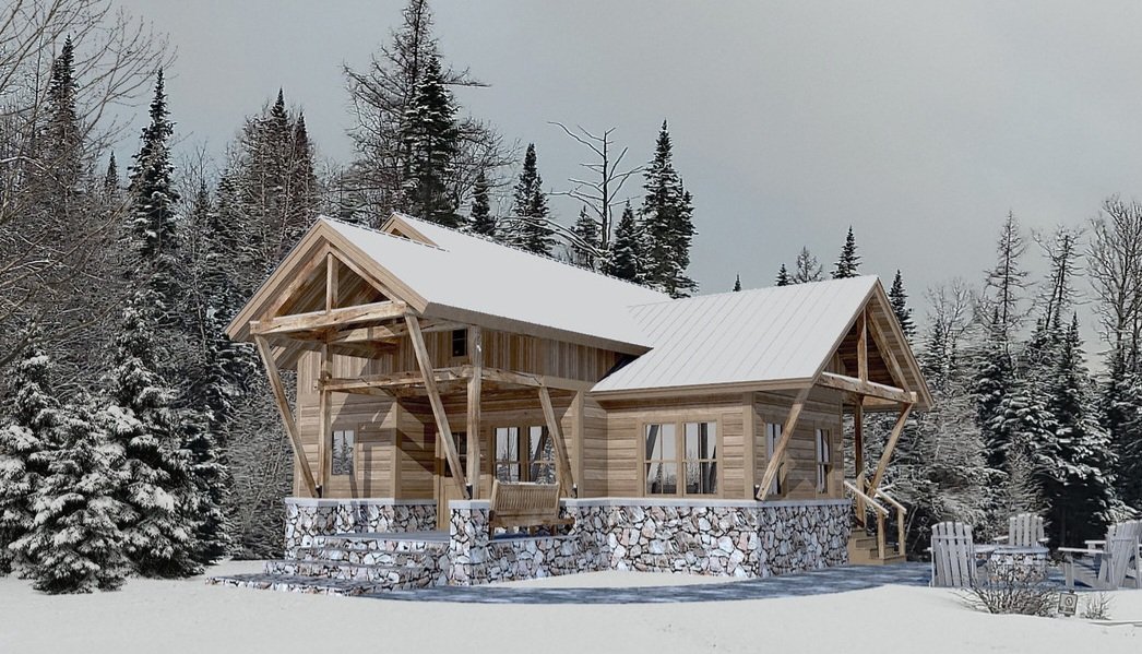 reillydesign's tweet image. #minicabin #livesmall #cabindesign #skihouse