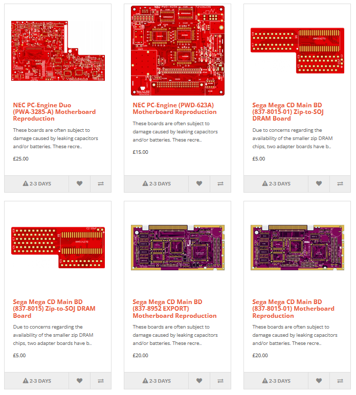 INCOMING......

Hopefully in the next 2 weeks~ we will have stock of all the great reproduction boards from the awesome Board Folk❤️

Leaking capacitor damage can render the original boards useless, not anymore with these great reproductions.

<a href="/cosam_the_great/">cosam</a> @A3rgan <a href="/PeepoUK/">Rob Taylor</a>