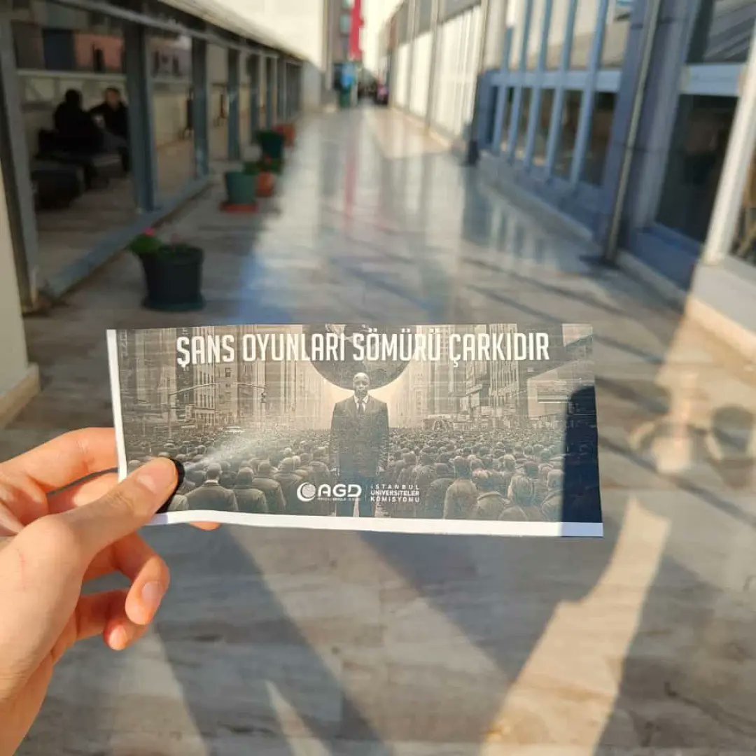 ticaretuni_agd's tweet image. Okulumuzda piyango ve şans oyunlarının haram olduğunu hatırlatmak amacıyla farkındalık çalışması yapıldı .

#piyangoharamdır #piyango
#agduniversite #agd