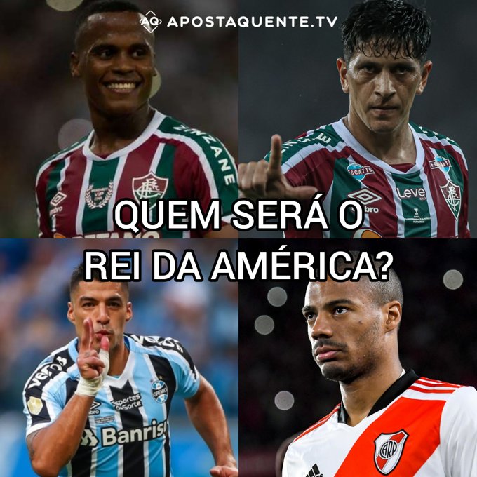 Iai, quem voc&ecirc;s acham que leva o pr&ecirc;mio de Rei da Am&eacute;rica??  #reidaamerica #Cano #Arias #Suarez #Delacruz<a href="/tag/suarez"class="tags"><span>#suarez</span></a><a href="/tag/arias"class="tags"><span>#arias</span></a><a href="/tag/delacruz"class="tags"><span>#delacruz</span></a><a href="/tag/reidaamerica"class="tags"><span>#reidaamerica</span></a><a href="/tag/cano"class="tags"><span>#cano</span></a>