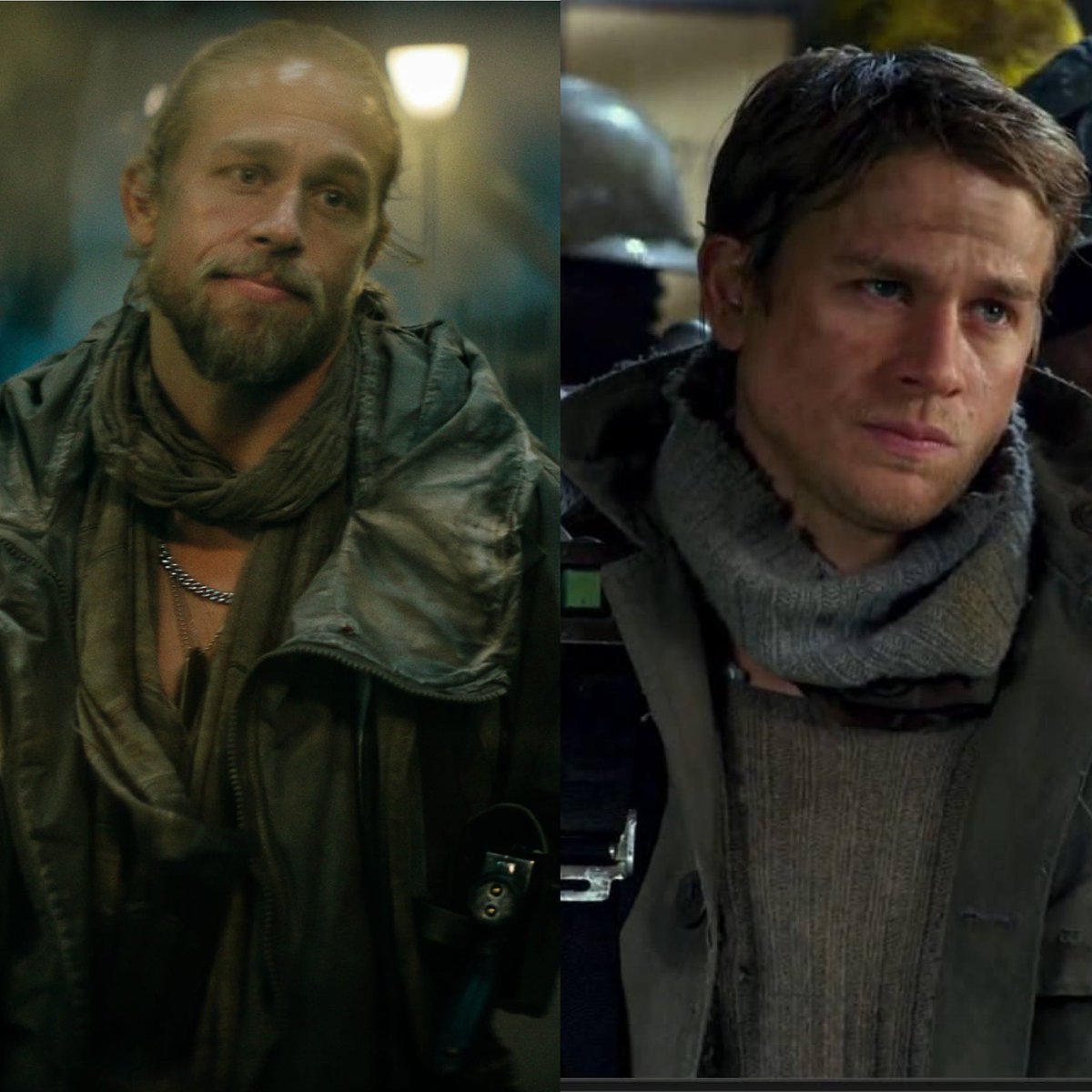 BlueFlamingos7's tweet photo. My guy..#CharlieHunnam as #Kai @rebelmoon #2023 #renegadepilot #fightingMotherland #2013 #PacificRim #pilotingJaegers and #defeatingKaiju #thelook #singularmissions #sexiestmanalive #cleanshavenbeauty #theeyesayitall #samecostume @SOAMediaAddicts https://t.co/71Km4Zm1jv
