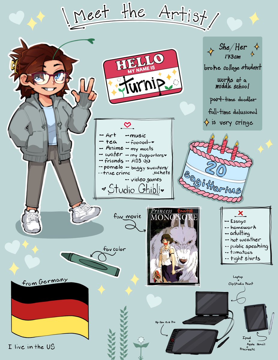 weirdo_turnip's tweet photo. It's me! 👁️👁️

Been meaning to do this for a while, finally got around to doing it :3

A little meet the artist thingy

#art #anime #digitalart #meettheartist #selfportrait #digitaldoodle https://t.co/pxV2o8Hkq1