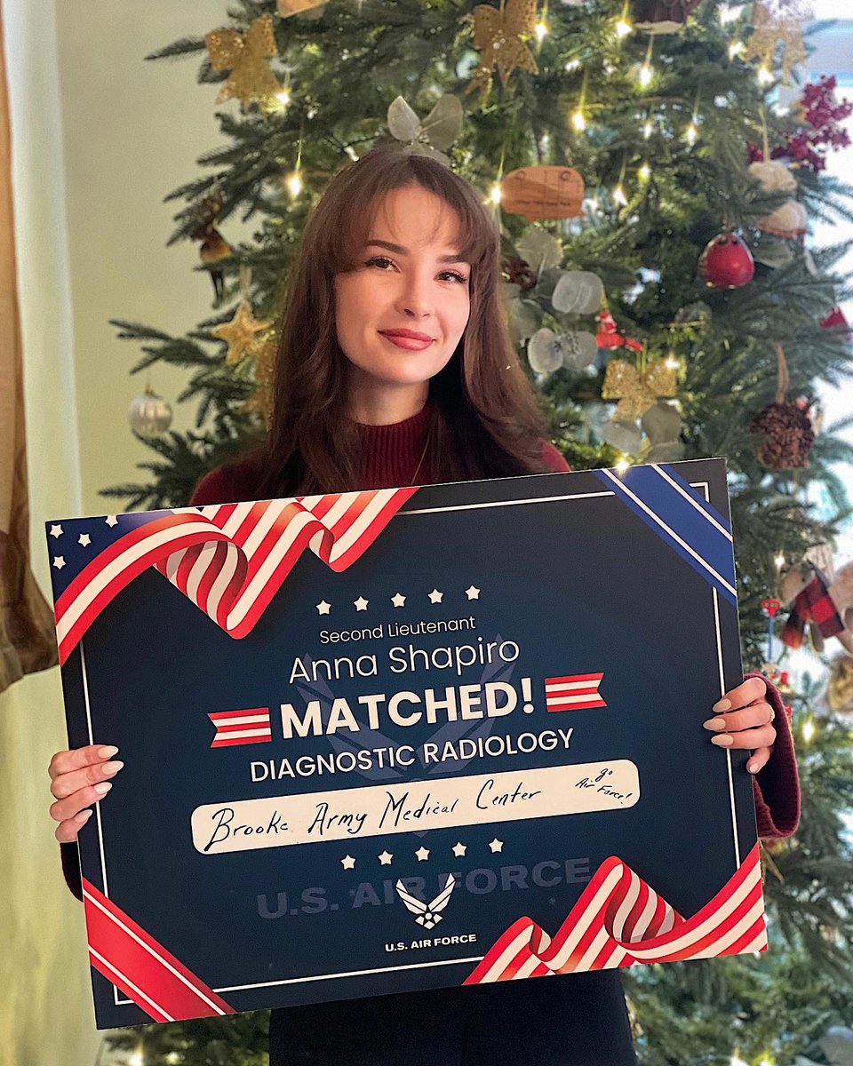 I’m going to be a Radiologist!!! So excited to have matched rads at Brooke Army Medical Center in San Antonio, TX. Can’t wait to spend the next five years with such an amazing program #MedTwitter #MilitaryMatch #Radiology #DiagnosticRadiology #MilitaryMatch2023
