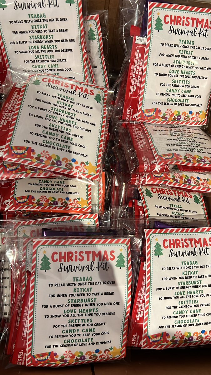 EmmaSimpkins6's tweet photo. Despite a busy festive period for the Emergency Unit UHW. We have managed some festive cheer. Our advent calendar hampers have been a success. Hamper for everyday in December. Plus Christmas survival kits for all those working. @_lisamariegreen @EWS_CAVUHB https://t.co/5Mop1M3D92