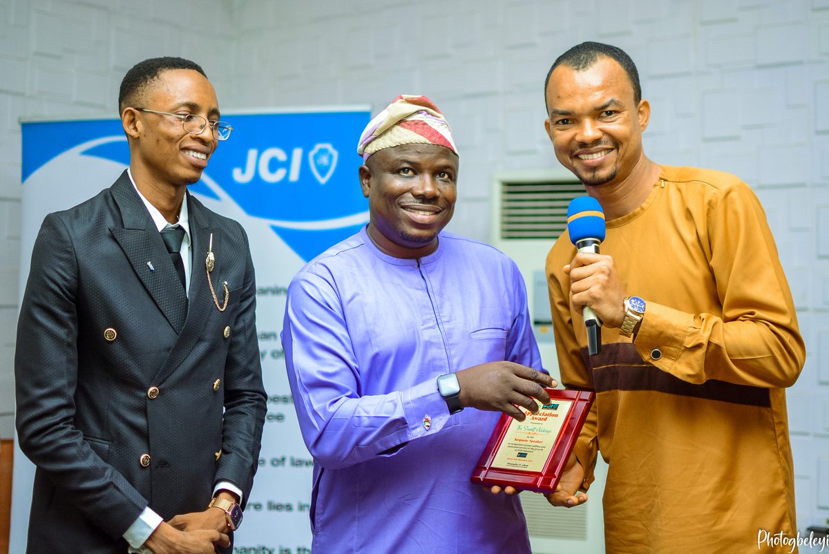 JCIYabatech's tweet photo. What's JCI Event without having a powerful training or theme session?

Yes! We're so fortunate to have @thesheriffadekoya as our theme speaker and he took us on a ride on how we can empower the future of Africa. https://t.co/V9BnTHb7vy
