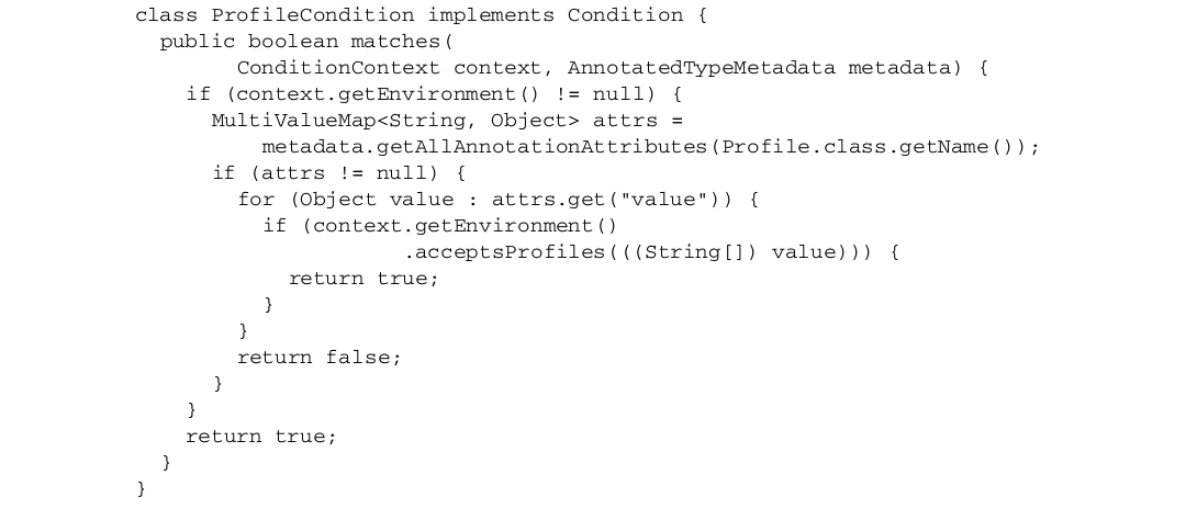 这是我看《spring  in action 4th edition 》到第 75 页，觉得含有知识最密集的示例代码了。