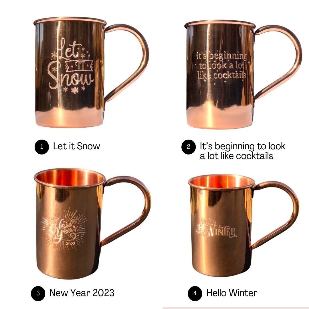 Two Moscow Mule Mugs with Collectors Box | Moscow Copper Mulehead