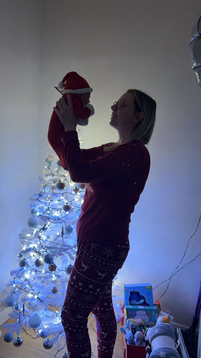 Jan6442430's tweet photo. The littlest santa you ever did see 🩵 https://t.co/IbjyclS7nZ