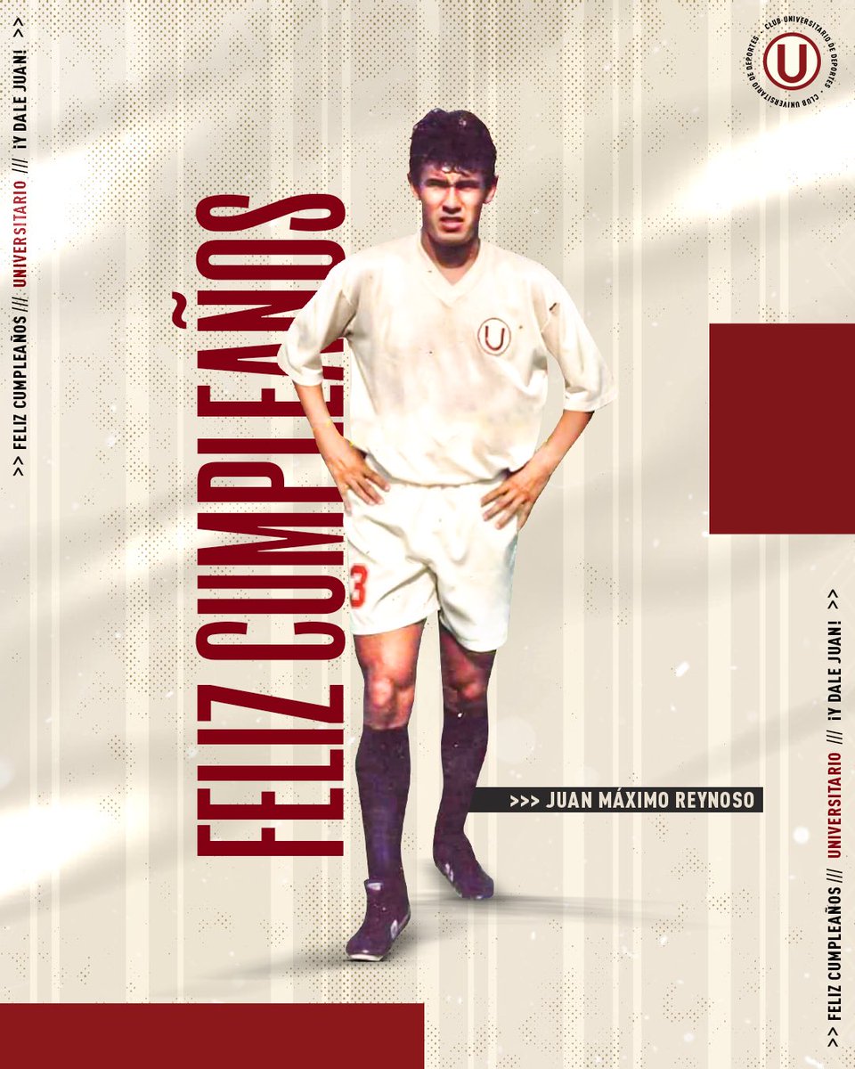 Universitario's tweet photo. Hoy está de cumpleaños Juan Máximo Reynoso Guzmán, ex defensor y DT de Universitario. Como jugador consiguió el título nacional de 1993 y como entrenador hizo lo propio en 2009.

¡Felicidades, Juan! ⚽🎂📋 https://t.co/lmzPwEwTQy
