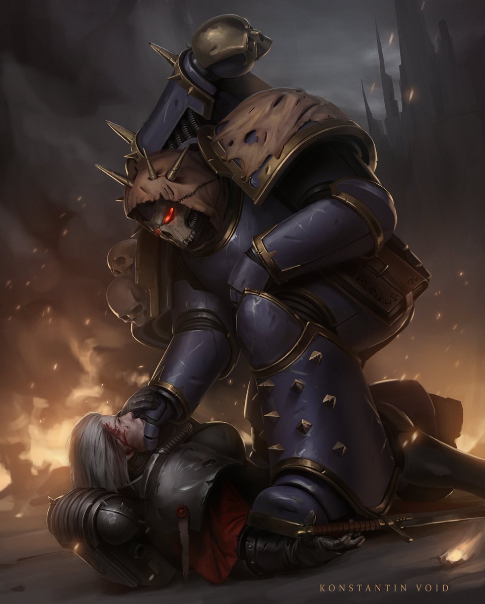 kookoudge's tweet photo. Night Lord 
commission for @Horusicilian https://t.co/JfarUUMXaX