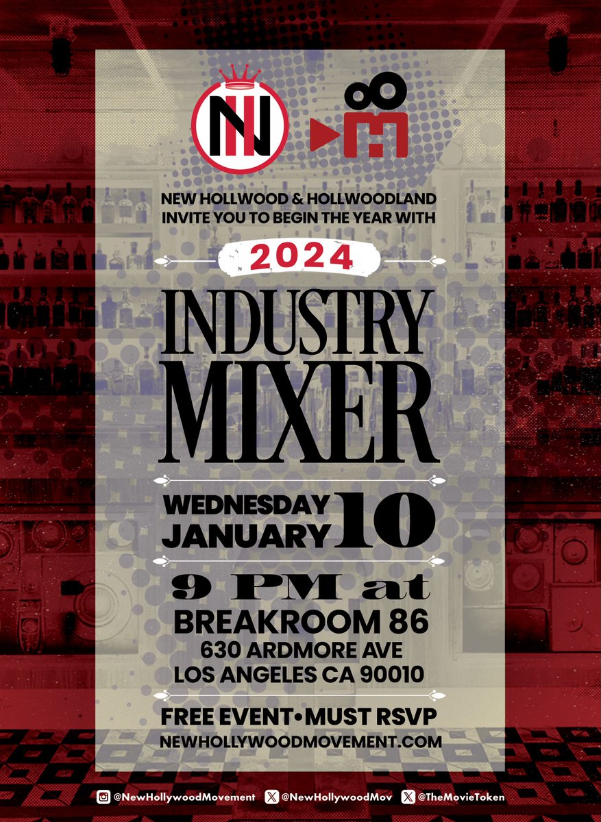 themovietoken's tweet photo. @WeaamWilliams @DCP_Foundation @newhollywoodmov @theevettevargas @brokegorilla @beemxyz @TessFenn @Film3Squad Let's not forget the mixer Jan 10th. ...What a great way to kick off 2024. Top notch #film3 event. @theevettevargas https://t.co/XYOjmoSPLl