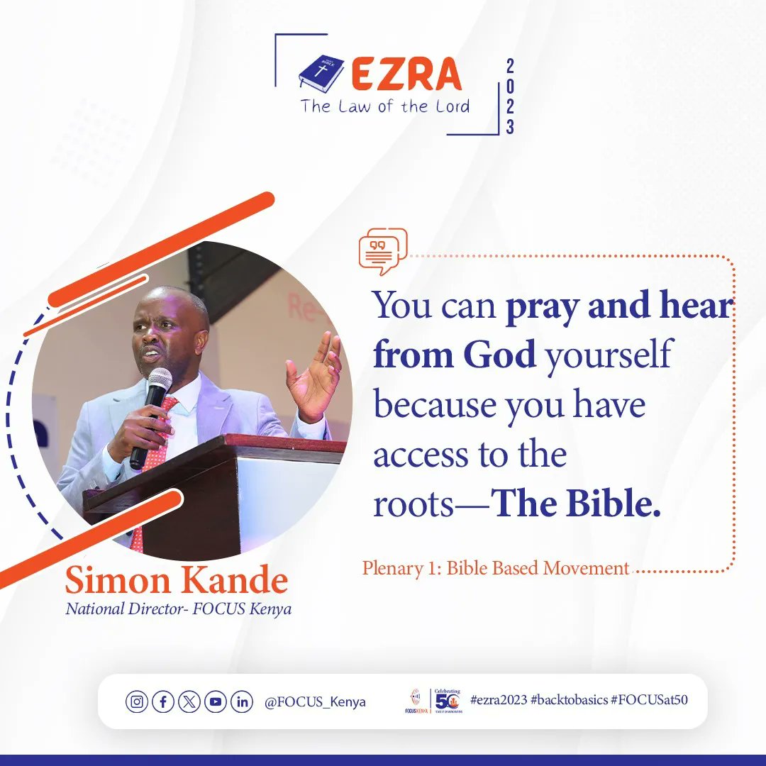 focuskenya's tweet photo. EZRA 2023🔥
Plenary 1 by Our National Director Simon Kande
Topic: Bible-Based Movement 

#ezra2023 
#backtobasics https://t.co/XVqJD0w5pd