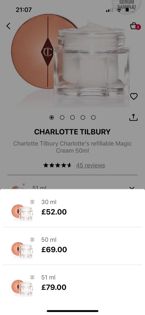 stylingshan's tweet photo. @Sephora is this a mistake? It says 51ml? https://t.co/IptikmO2Kt
