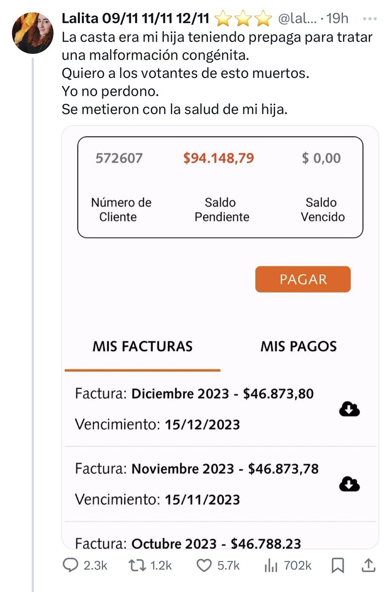 Rey_Guardian's tweet image. 🚨I 🇦🇷 #INSOLITO | Mujer que asistió a los TRES conciertos de Taylor Swift en Argentina, pide muerte a los votantes de Milei porque no le alcanza la plata para tratar la enfermedad de su hija💔

¡HIPÓCRITA! Tiene plata para ir a 3 conciertos, pero para el tratamiento de su hija.