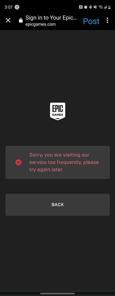 duhitsethan's tweet photo. After my first attempt? I just wanna know why I can't get on...😑🧐 @FortniteStatus https://t.co/tyAf0DWlQo