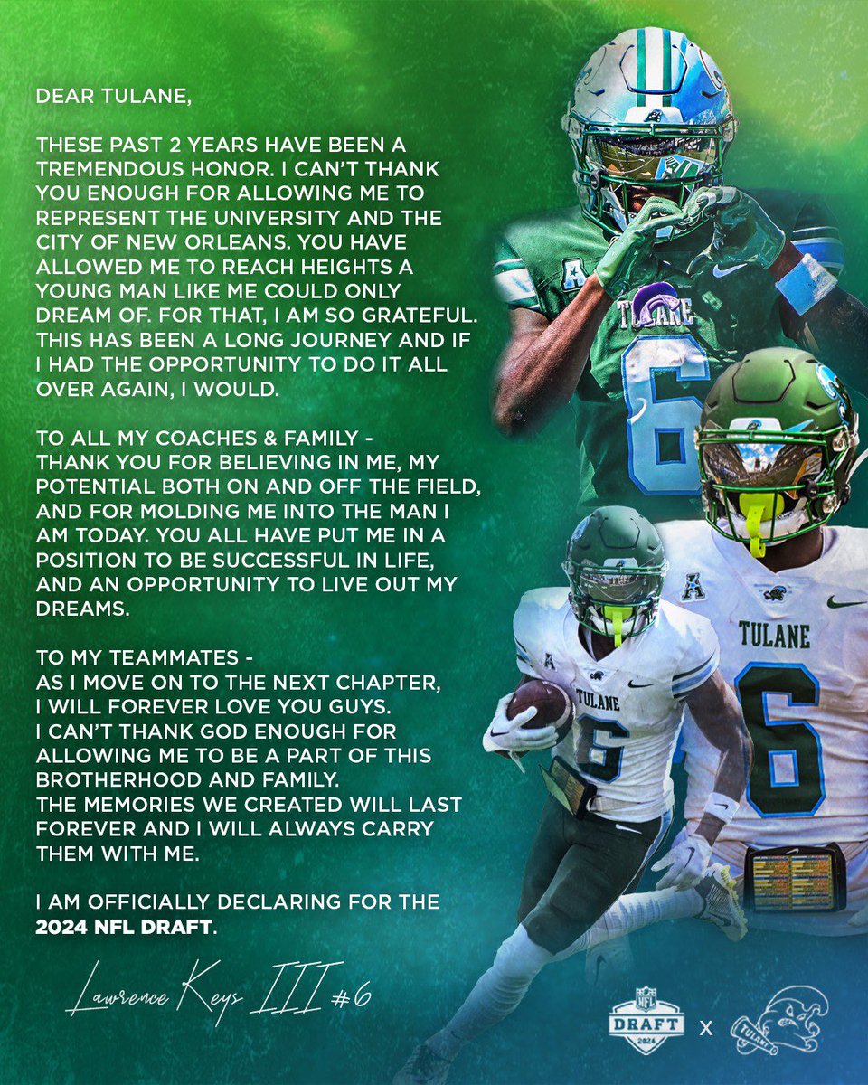 LawrenceKeys_'s tweet image. Green Wave Nation, Thank You🌊🫶🏾